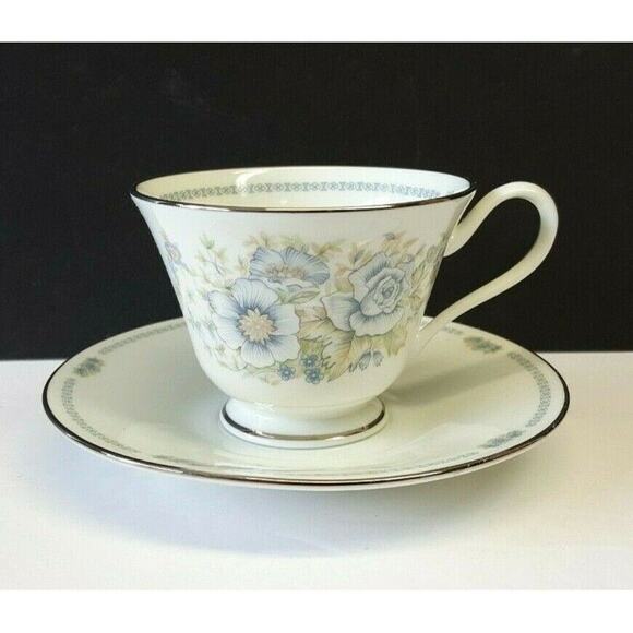 Lenox Oxford Bone China 'Midsummer' 3-pc Dinner Plate, Cup, Saucer 1979-1983 USA - Picture 7 of 11